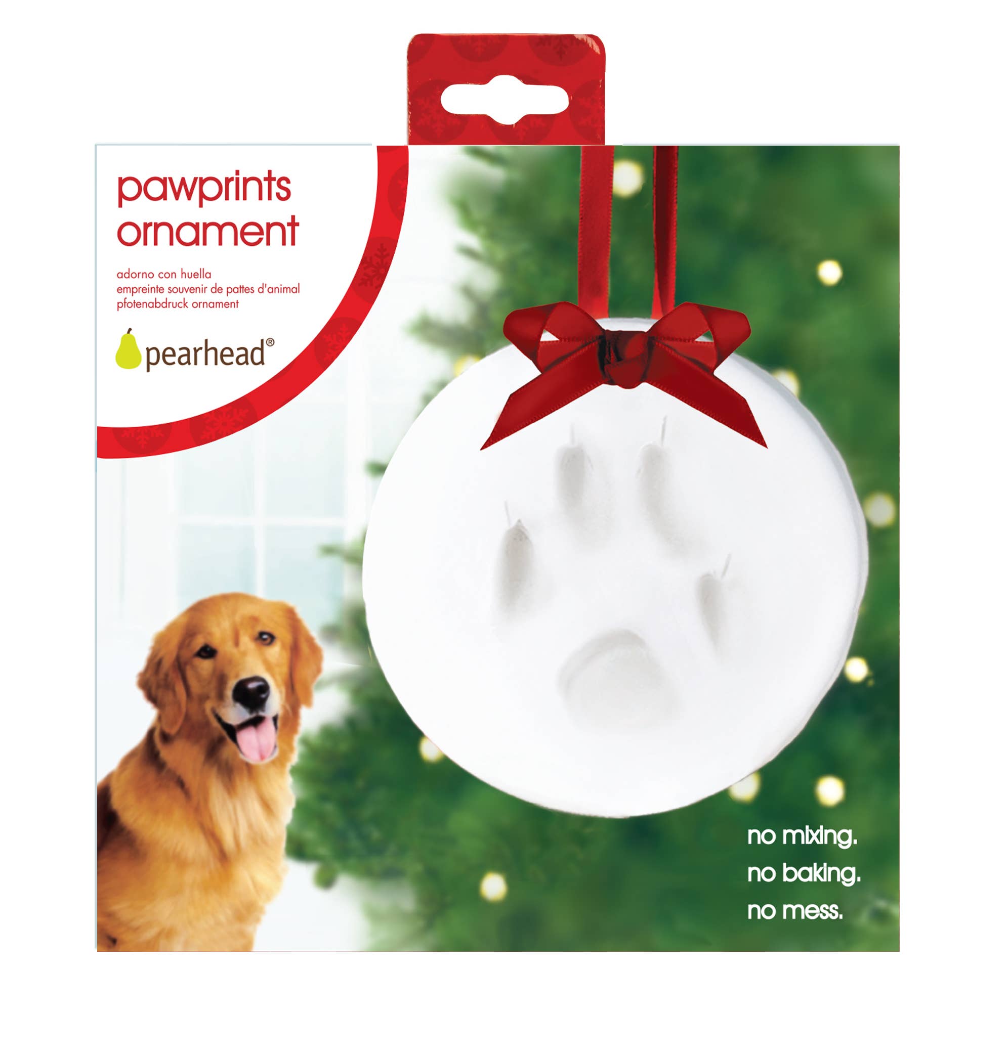 Pearhead - Wholesale Ornament - Pet Pawprint Christmas Keepsake Ornament11