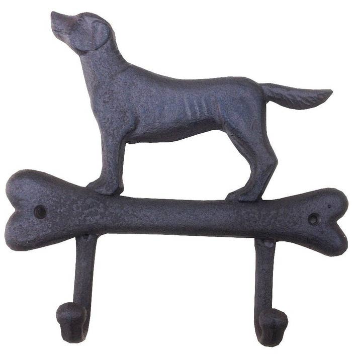 NACH - Wholesale Wall Hook - Dog Bone 2 Hooks Rack Cast Iron