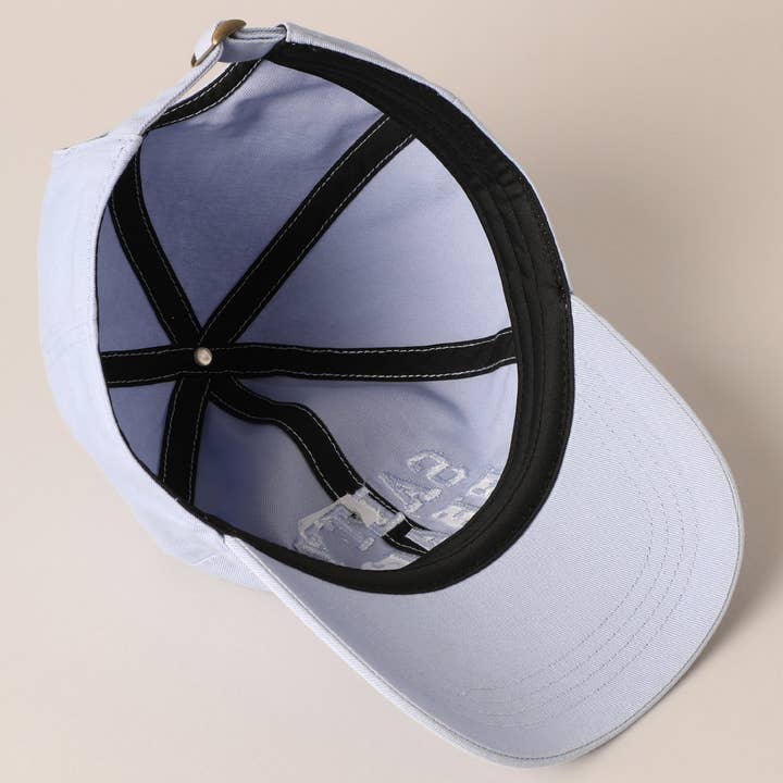 Fashion City - Wholesale Baseball Cap - Women's - Salty Beach Text Embroidery Baseball Cap10