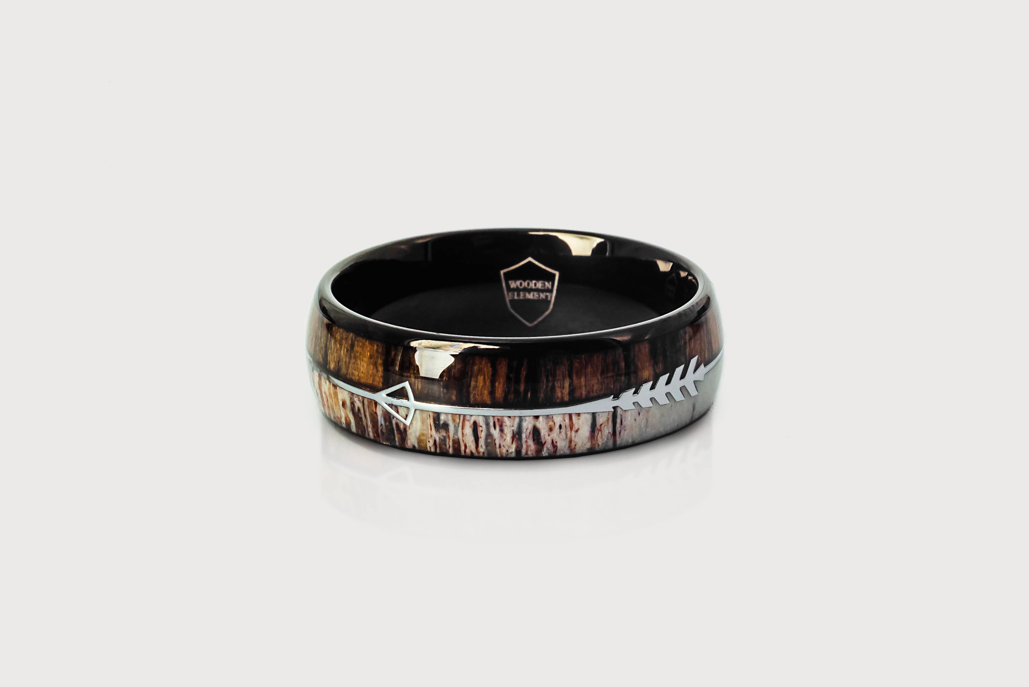 Wooden Element - Wholesale Band/Stacked Ring - Moonshine Ring2