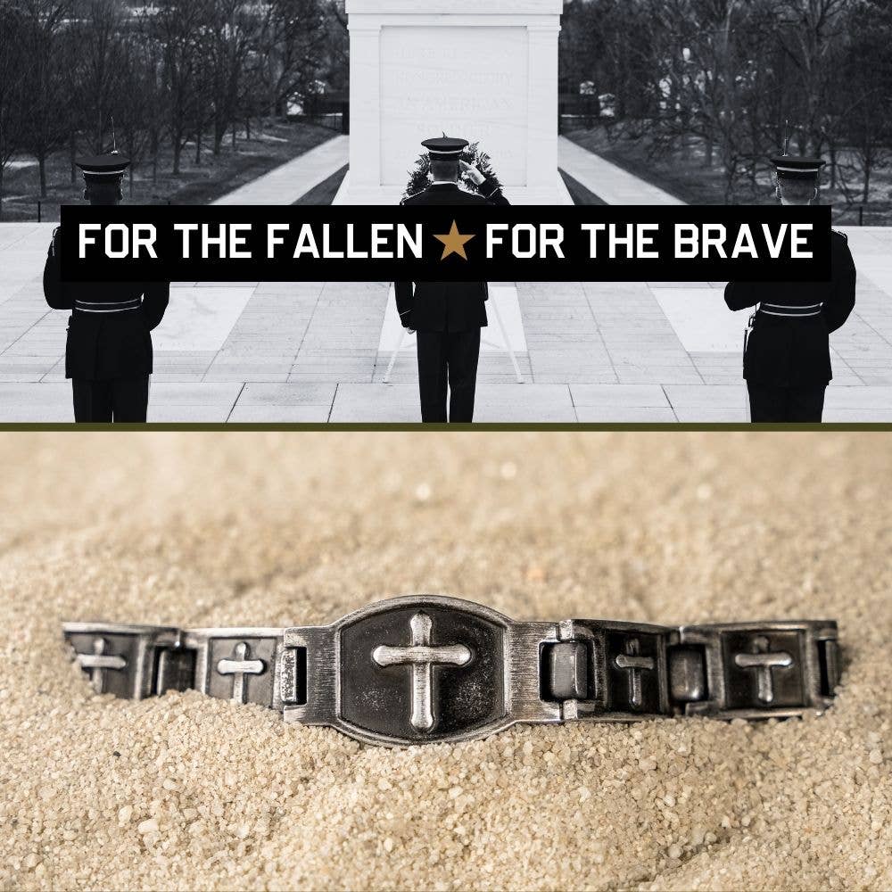 The Hero Company - Wholesale Bangle Bracelet - The Hero Company - 'For The Fallen' Arlington Magnetic Bracelet: Helps Pair Veterans With A Service Dog Or Shelter Dog - Faire10