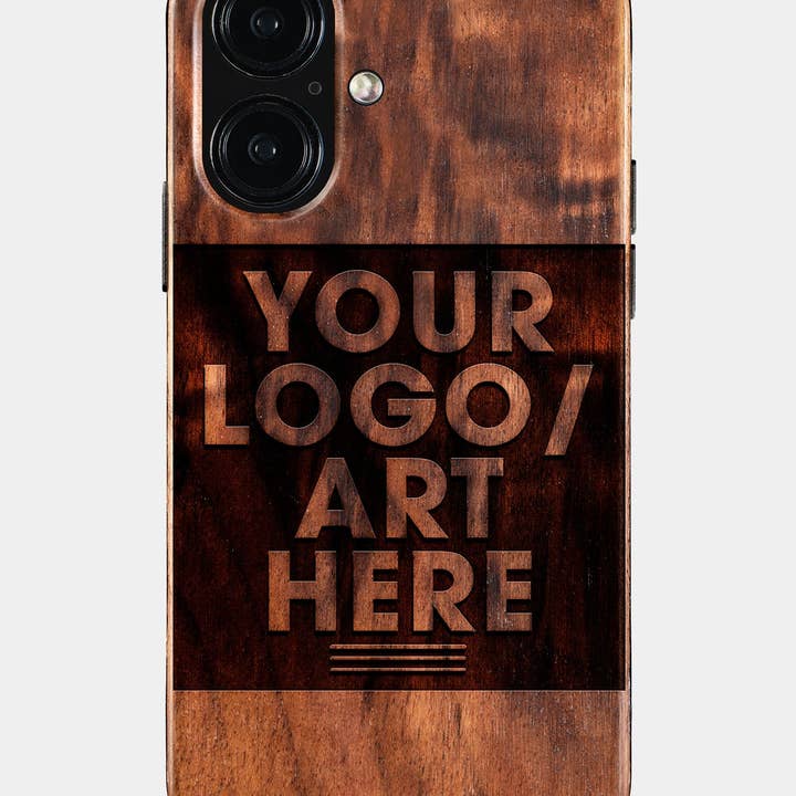 Personalisierte iPhone 16 Hülle - MagSafe Individuell geschnitzte Holz iPhone 16 Abdeckung für den Großhandel von Engraved In Nature