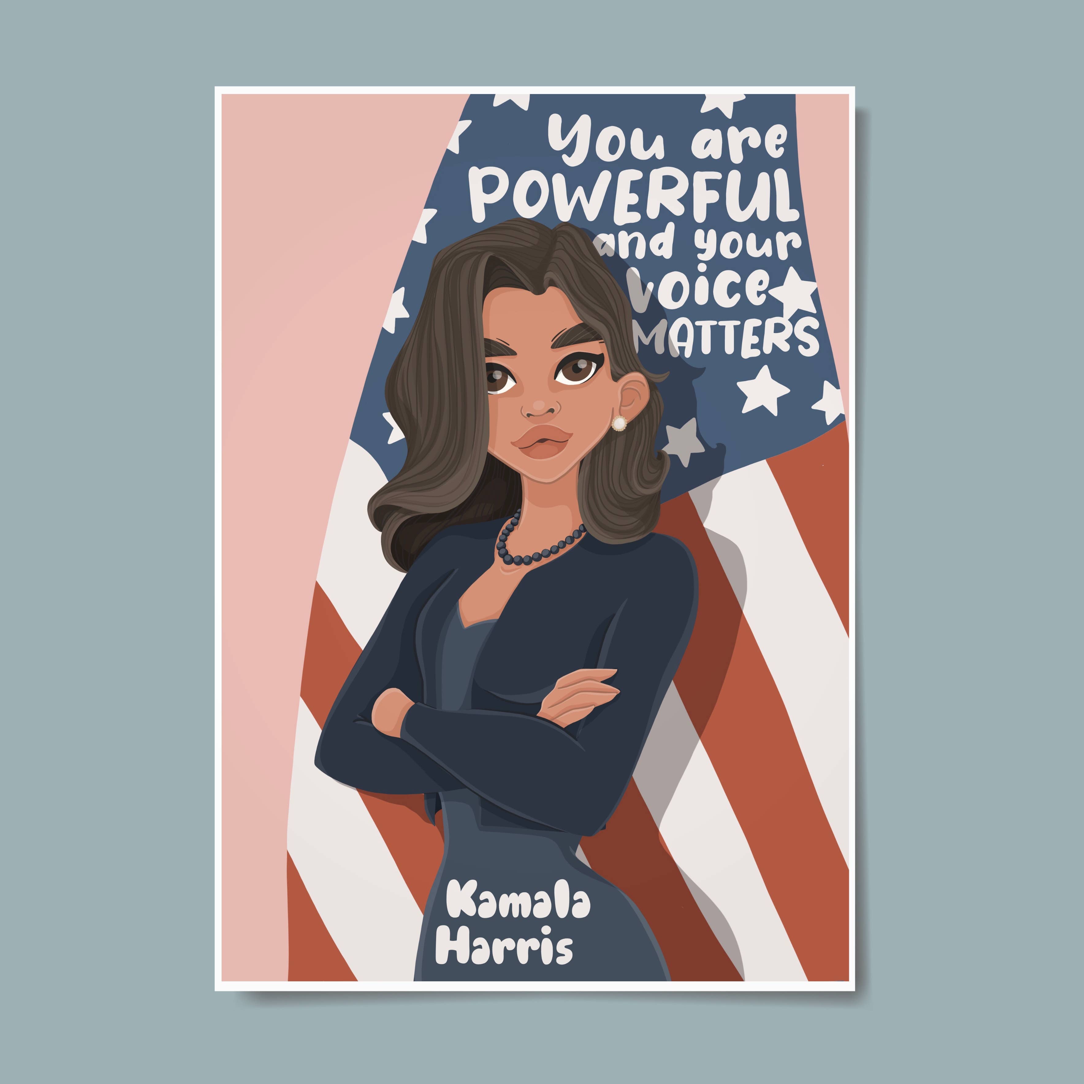 harris script - Kamala Harris - Posters and Art Prints