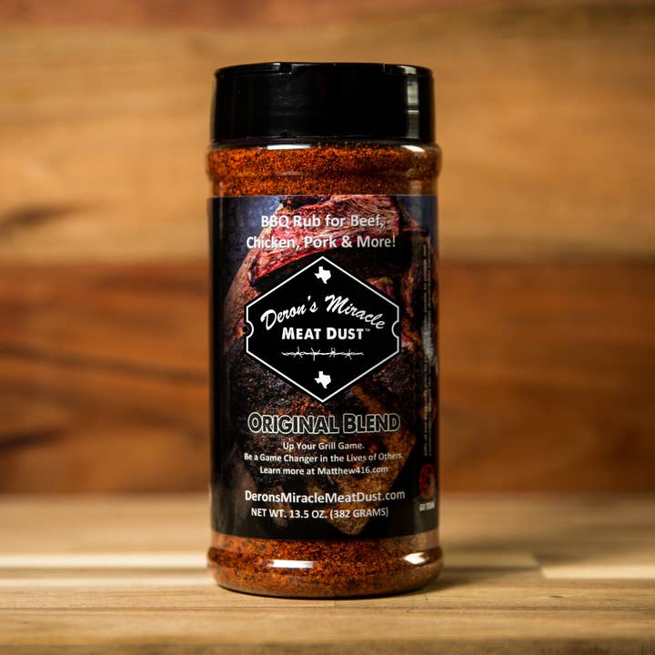 MÉLANGE ORIGINAL ET POLYVALENT : Boîte de 12 unités pour la vente par Deron's Miracle Meat Dust™