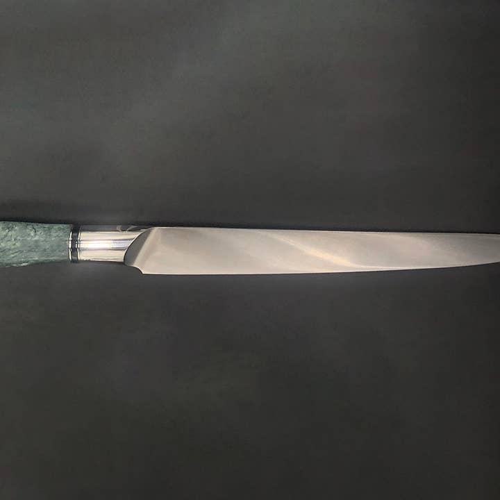 Mossy Green Marble Handle - 10 Inch Sushi Knife for wholesale by Craftstone Knives