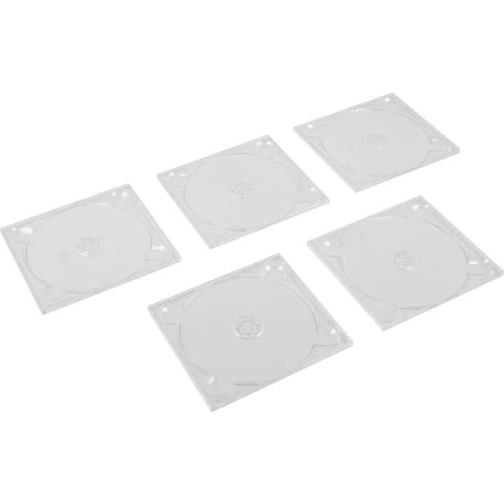 Square Deal Recordings & Supplies – Großhandel Schmuckschalen – CD-Fach, 2 CDs, transparentes, stapelbares Digipak zum Einkleben