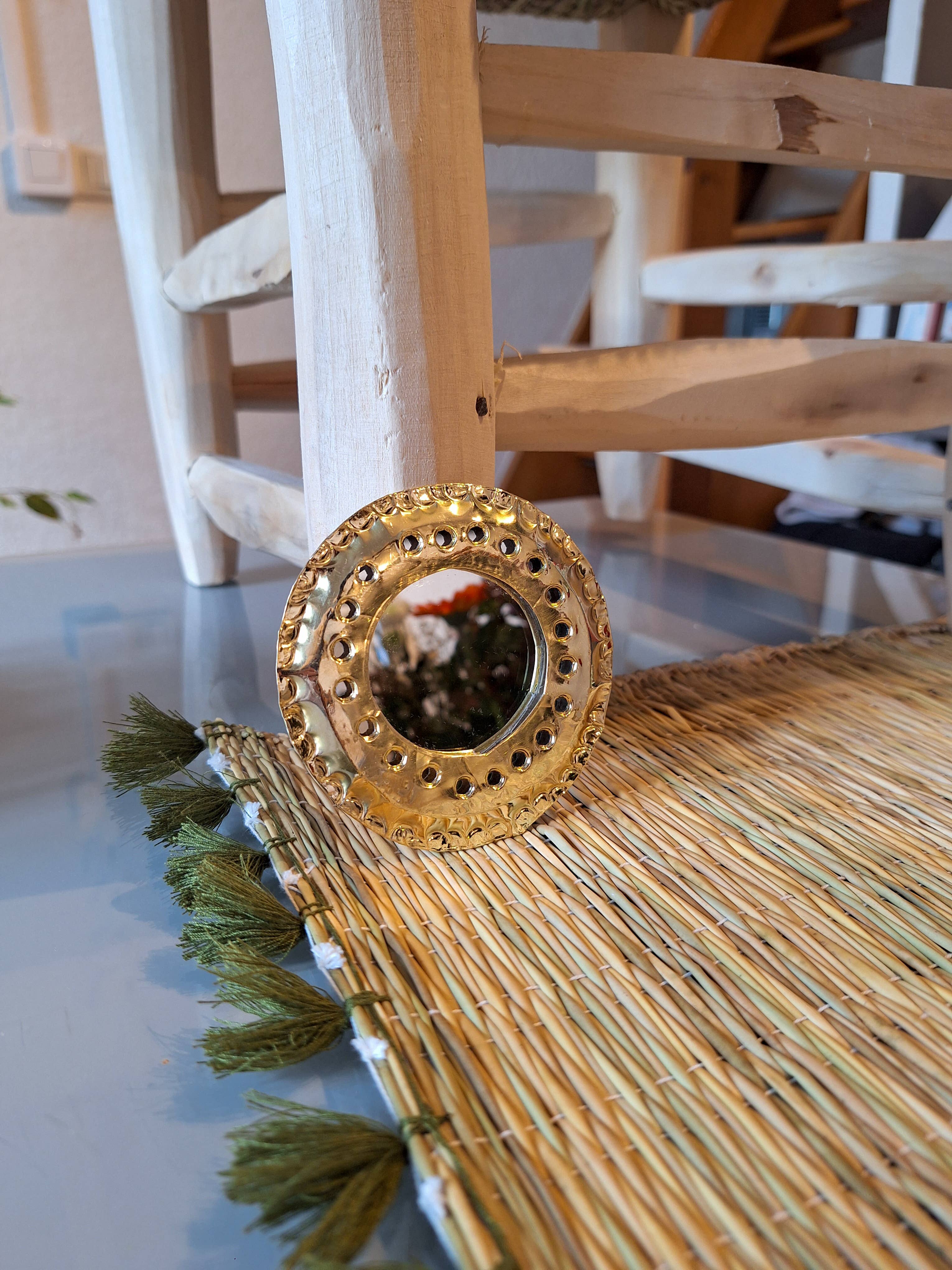 LeBazare - Wholesale Compact Mirror - Miroirs Décoratifs en Laiton Doré – 5 Styles Élégants5