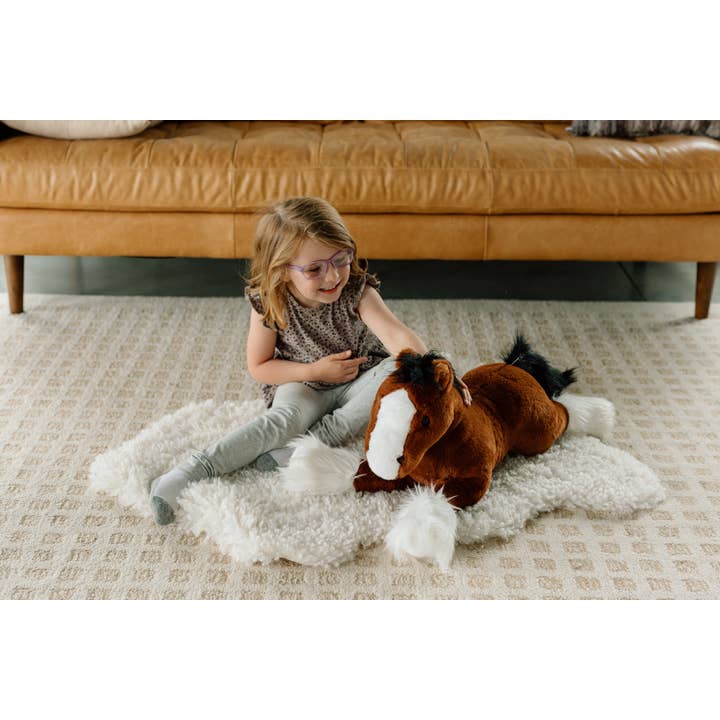 The Petting Zoo - Wholesale Stuffed/Plush Toy - Kids & Baby - 27" (67cm) Jumbo Floppy Clydesdale Horse Farm/Barnyard Animal5