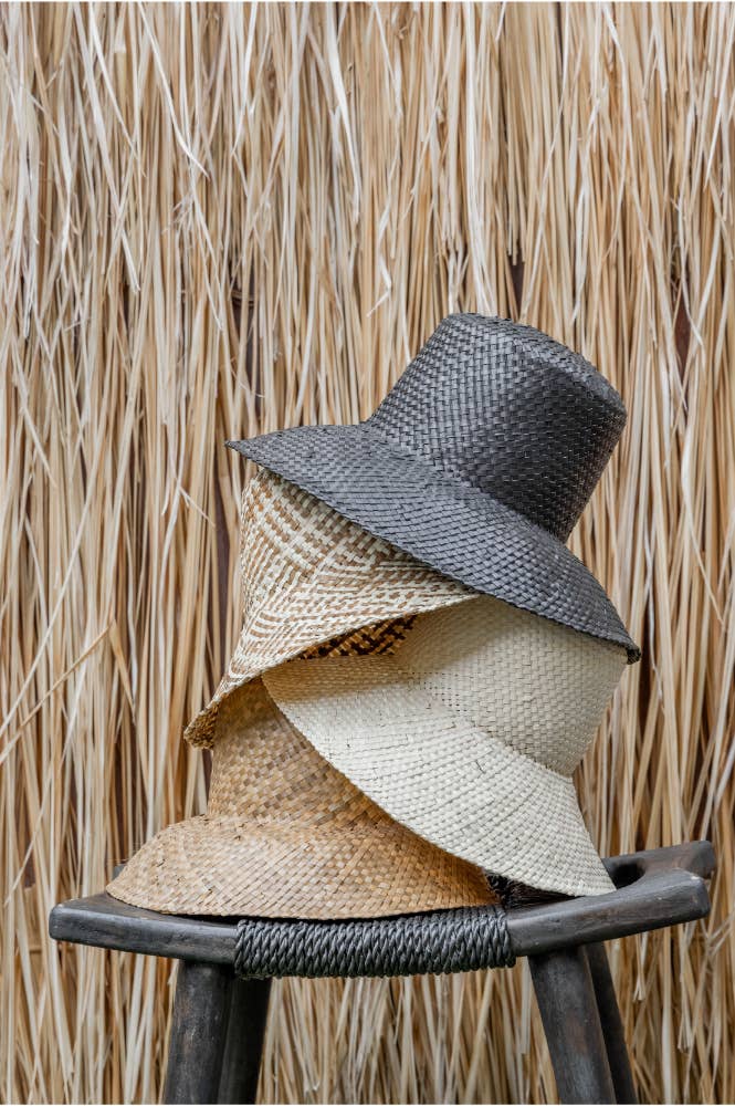 Village Thrive - Wholesale Bucket Hat - Women's - Woven Bucket Hat in Blonde8