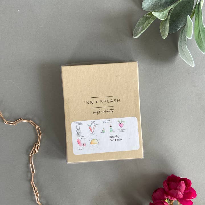 Ink + Splash - Wholesale Birthday Card - Assorted 6 Pack - Birthday Cards - Puns2