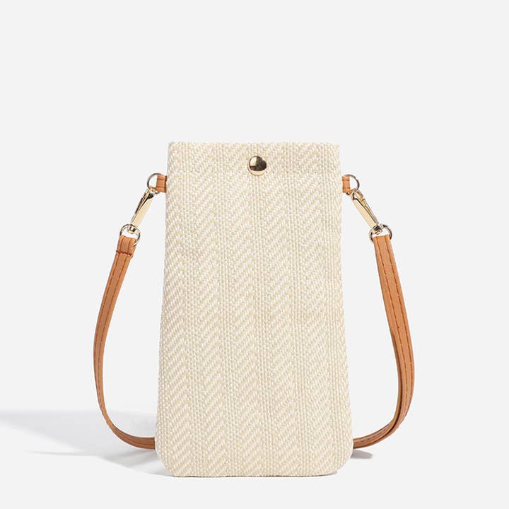 Wholesalesir - Wholesale Crossbody Bag - Women's - Straw Vertical Mobile Phone Bag And Coin Purse