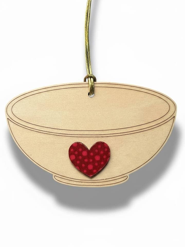 Giving Bowl Ornament & Keychain – Supporting Local Food Banks for wholesale by Comer Teng Studio