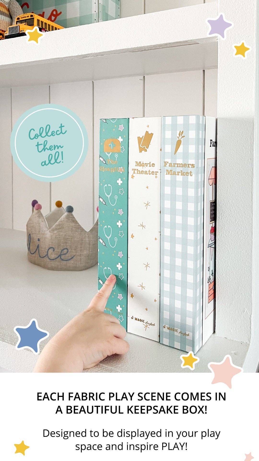 MagicPlaybook - Wholesale Toy Set - Kids - Farmer's Market Fabric Play Scene Imaginative Role-Play Toy5