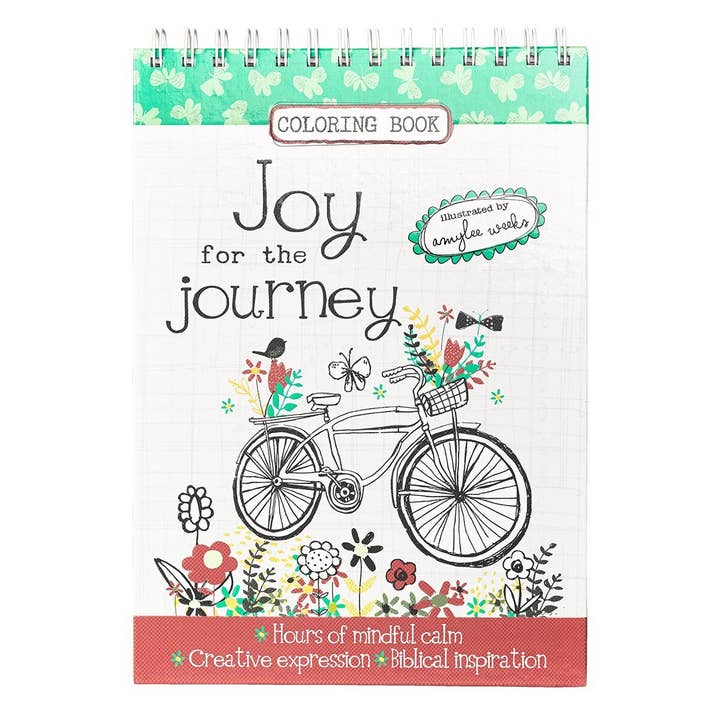 Cahier de coloriage Wirebound Joy for the Journey pour la vente par Christian Art Gifts