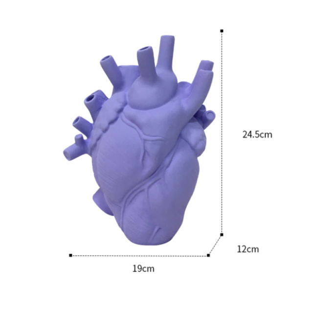 IVORE.GROUP (We cover All Import duty) - Wholesale Vase - Resin Simulation Heart Shaped Vase9