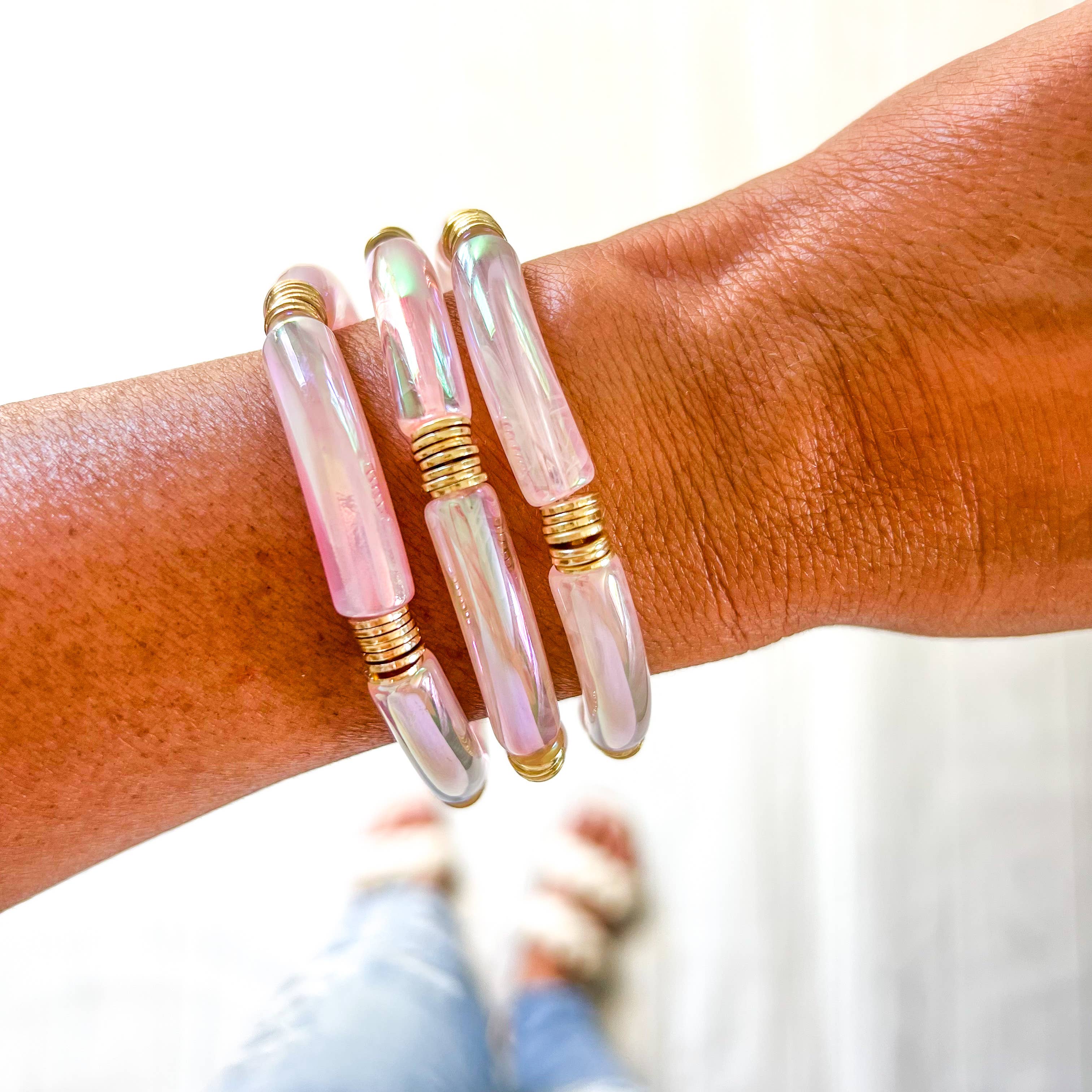 Savvy Bling - Wholesale Beaded Bracelet - Metallic Tube Bracelets46