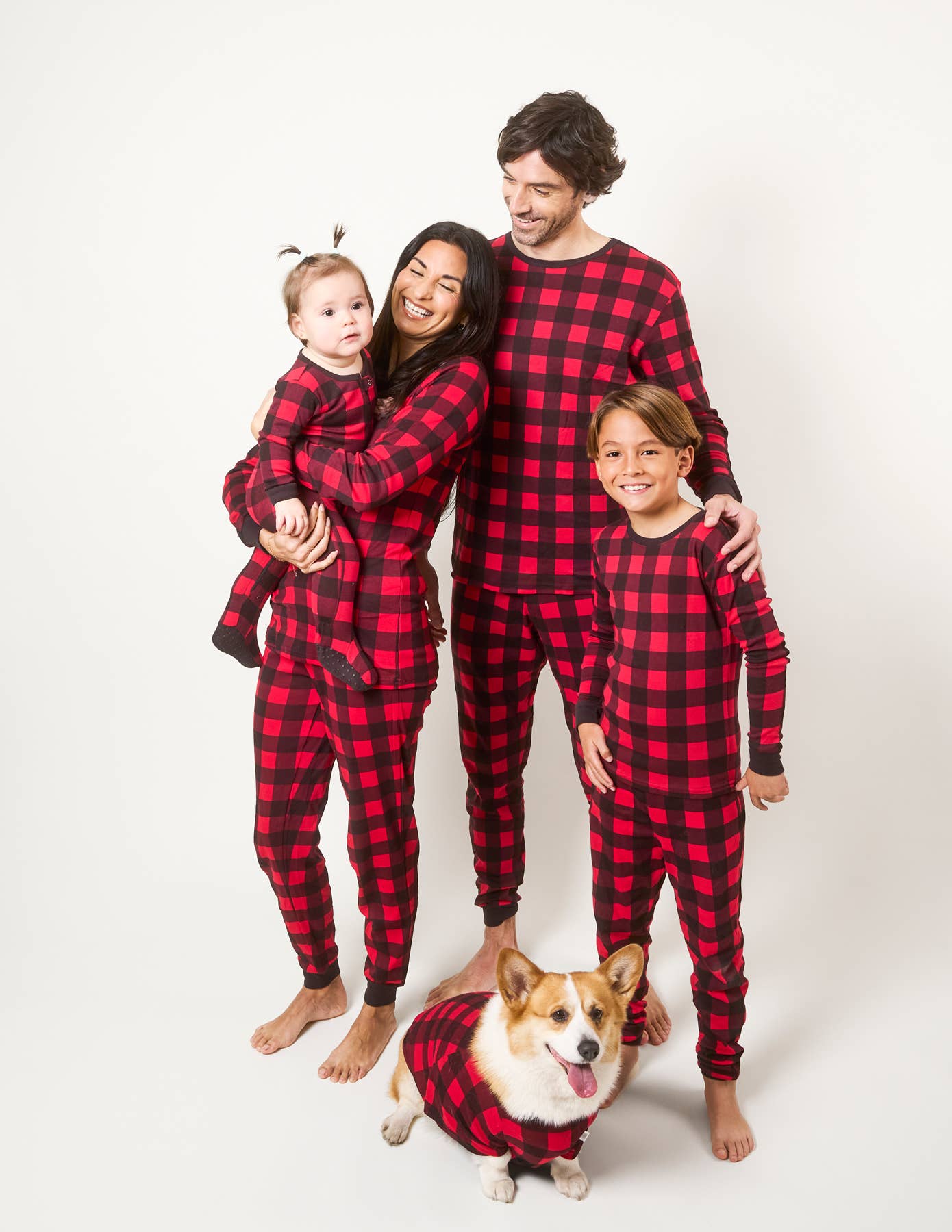 Leveret Pajamas - Wholesale Sleepwear Set - Women's - Women Two Piece Cotton Pajamas Plaid for Christmas18
