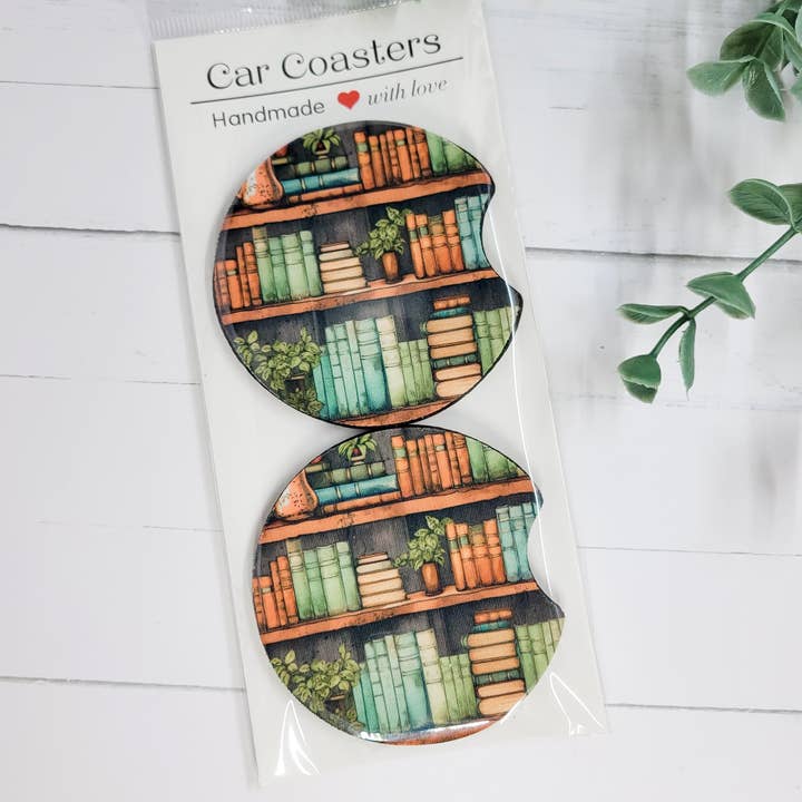 Posavasos de coche de neopreno para estanterías para venta al por mayor de The Purple Chickadee