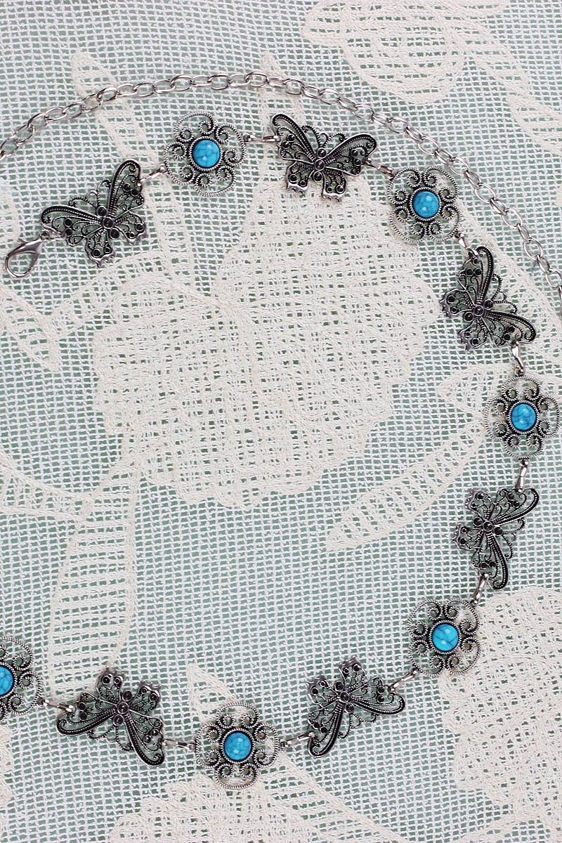 Leto Accessories - Wholesale Belt - Women's - Western Butterfly Chain Belt – Vintage Boho Waist Accessory7