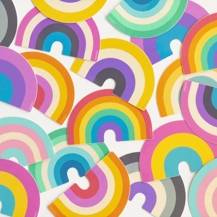 ROBNKO - Wholesale Sticker - Retro Style Pride Rainbow Stickers1