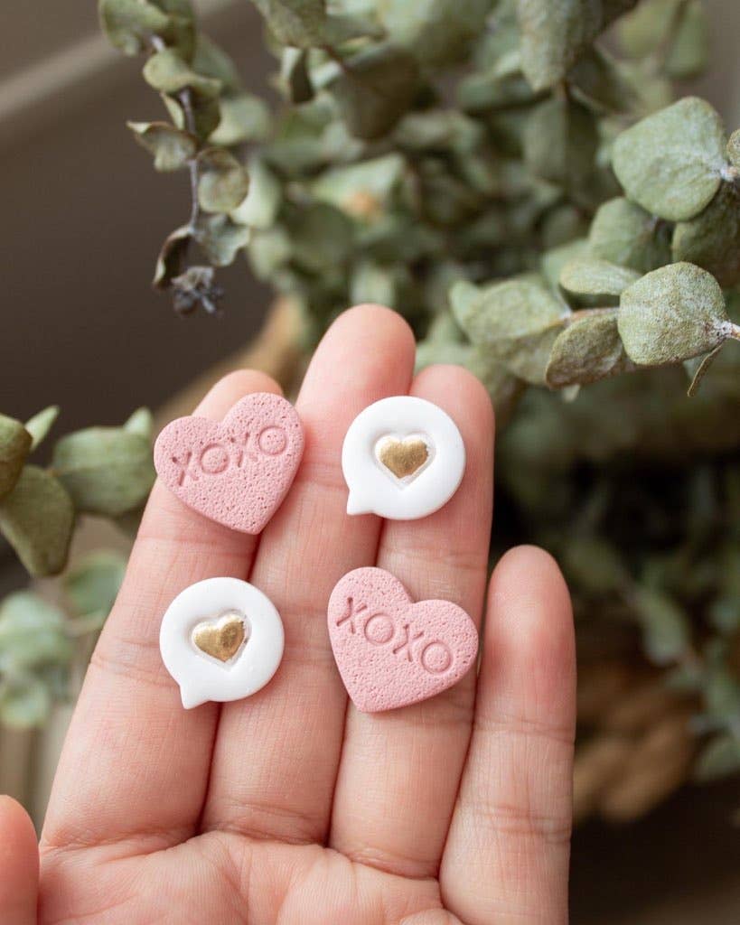 Indigo Clay Jewelry - Wholesale Stud/Post Earrings - Valentines Day 2023 Stud Collection3