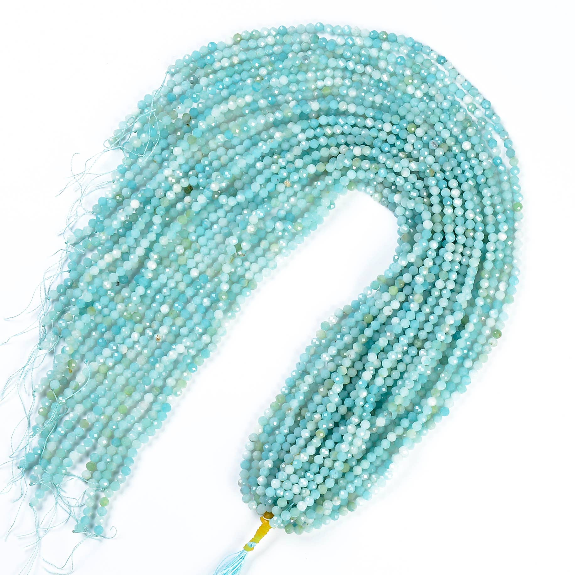 Beads Creation - Wholesale Kralen - Amazoniet gefacetteerde ronde natuurlijke kralen 2 mm PRP5143