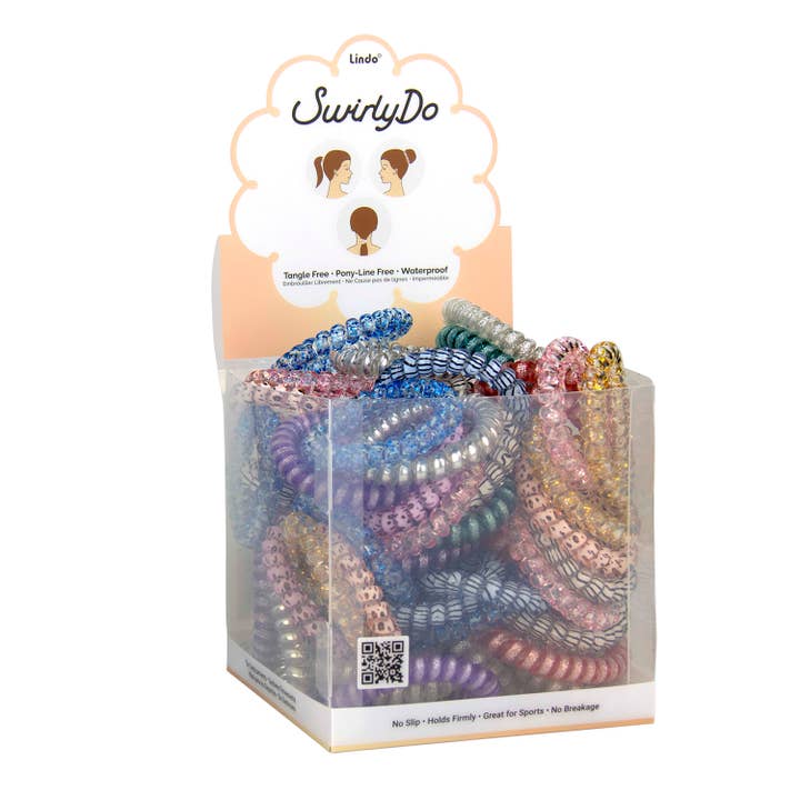 Lindo Large SwirlyDo – Bright Colors (72pcs w/ Display Box) for wholesale by Lindo