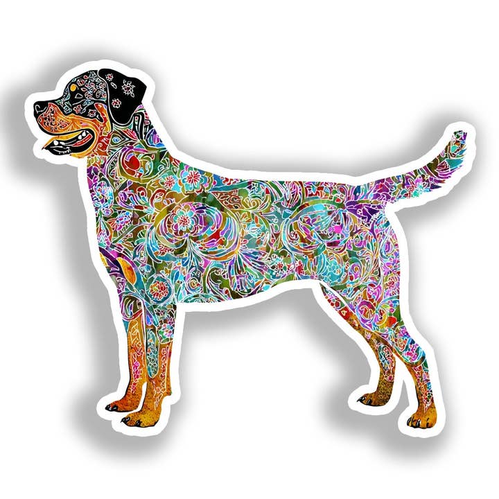 Autocollant Décalcomanie Chien Rottweiler # A018142 pour la vente par Yoonek Graphics