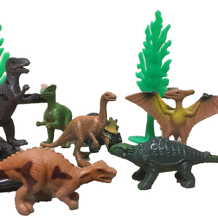 Texas Toy Distribution - Wholesale Figurine Toy - Kids - Dinosaur Figurines in Clear Tube with T-Rex Head Topper2