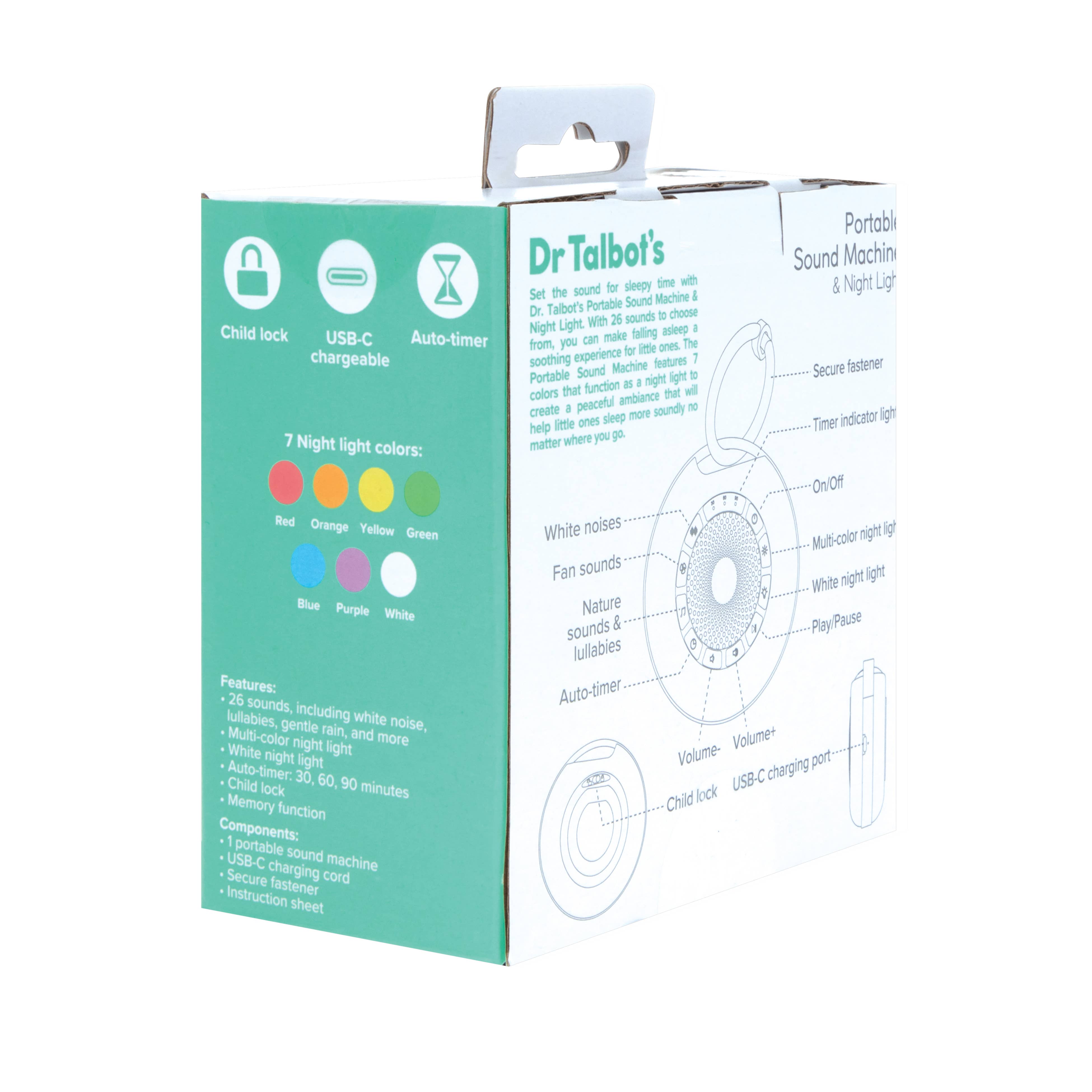 Dr. Talbot's - Wholesale White Noise Machine - Portable Sound Machine and Night Light4