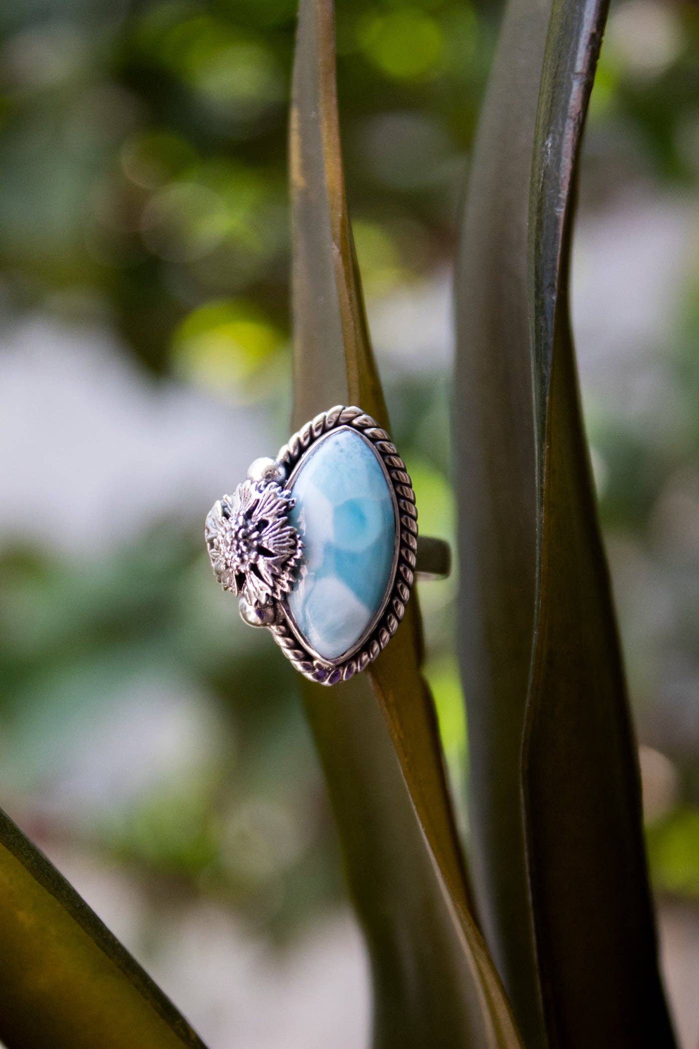 Ambra Jewels - Wholesale Cocktail/Statement Ring - Larimar Ring, AR-73924