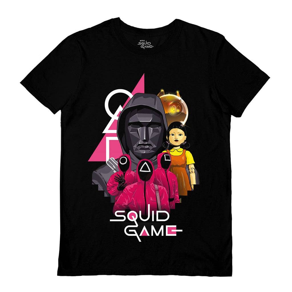 Pyramid International - Wholesale T-Shirt - Unisex - Squid Game 2 (Composition) Black Unisex T-Shirt0