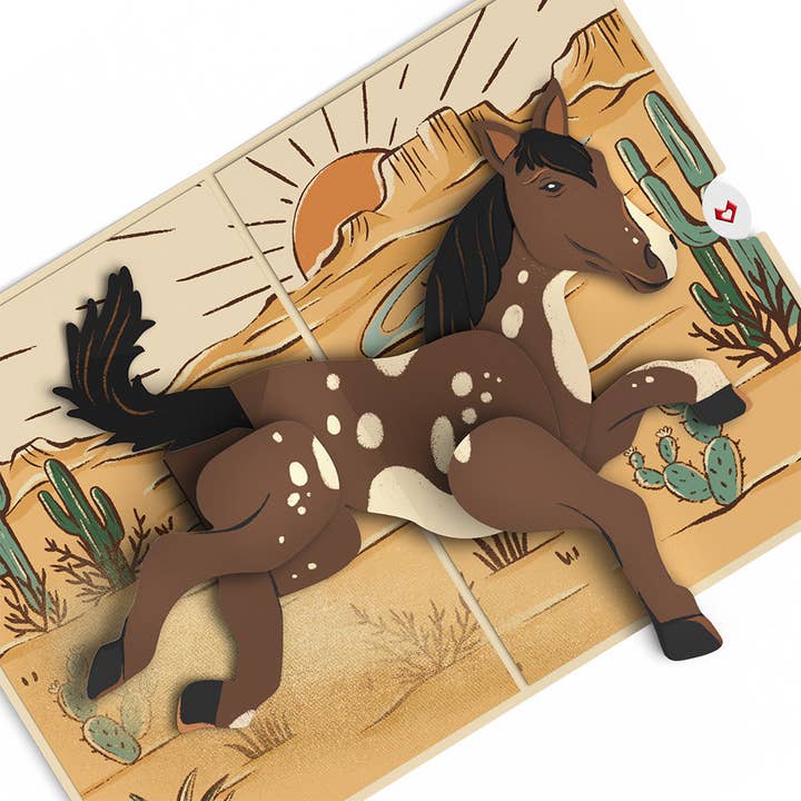 Bucking Awesome Day Pop-Up Card 5x7" for wholesale by Lovepop Cards