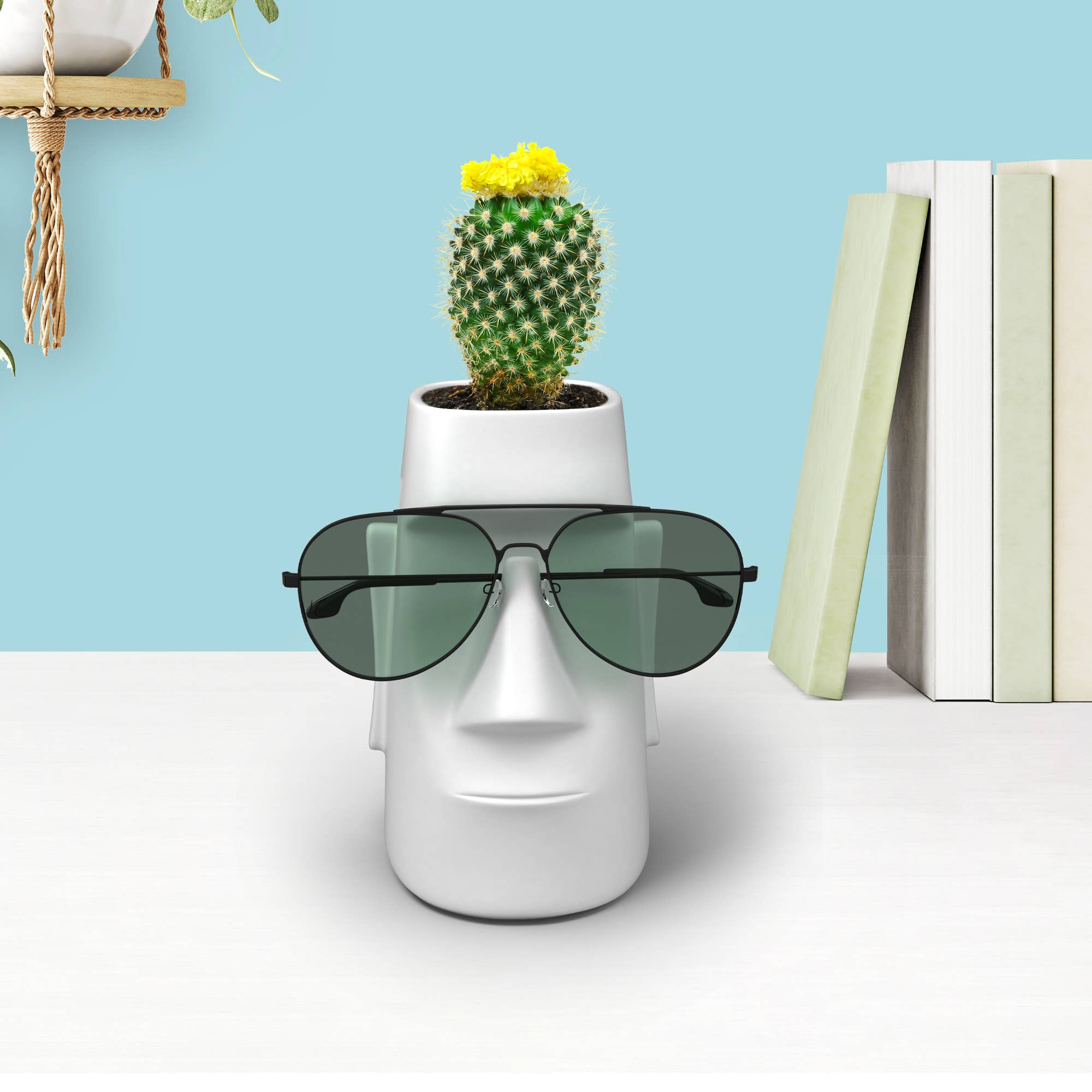 Mustard – wholesale Pen & pencil holder – Moai Pen Pot3