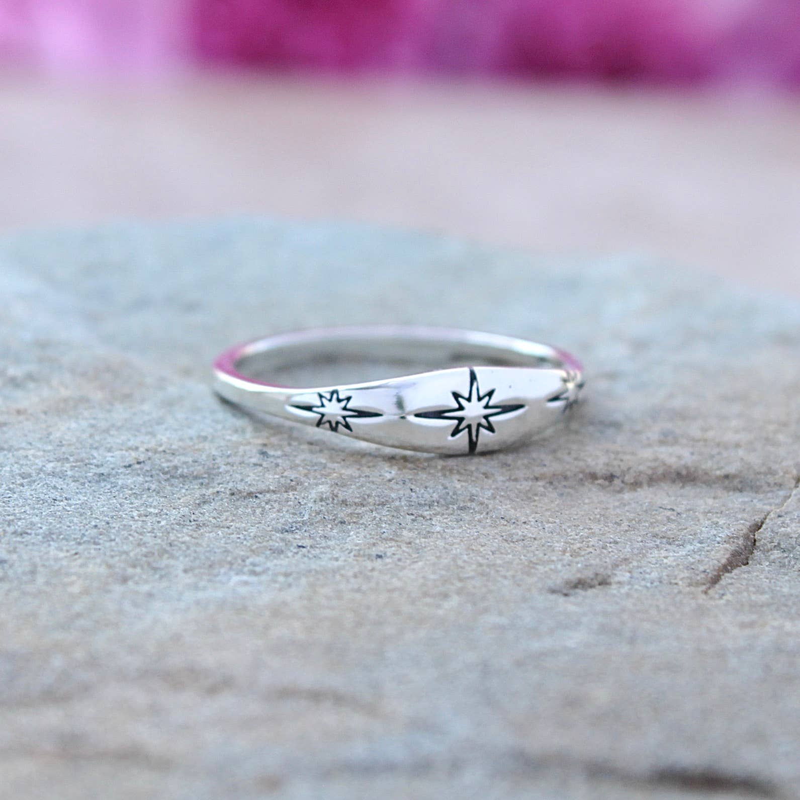 Moonrise Jewelry - Wholesale Band/Stacked Ring - Sterling Silver Stars Band/Stacked Ring2