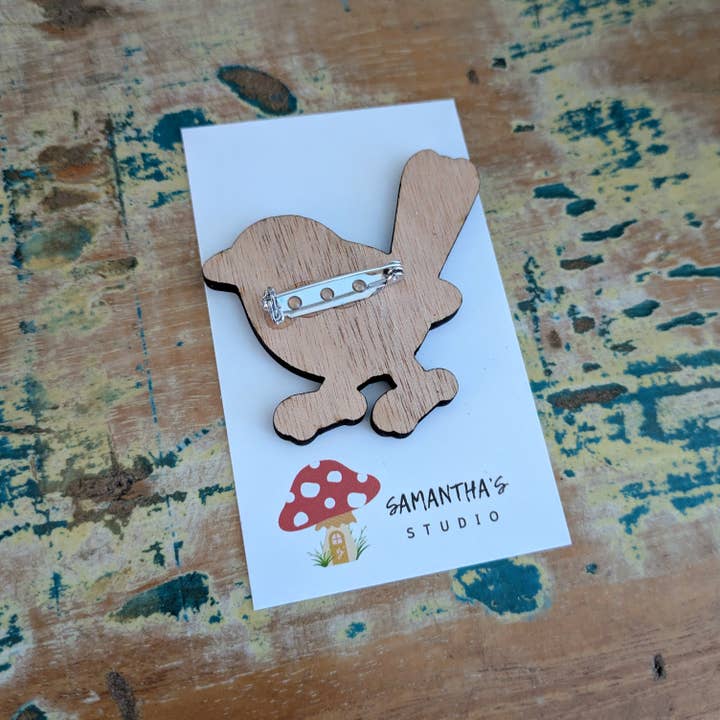 Samantha's Studio - Wholesale Brooch - Blue Wren Bird Brooch 2