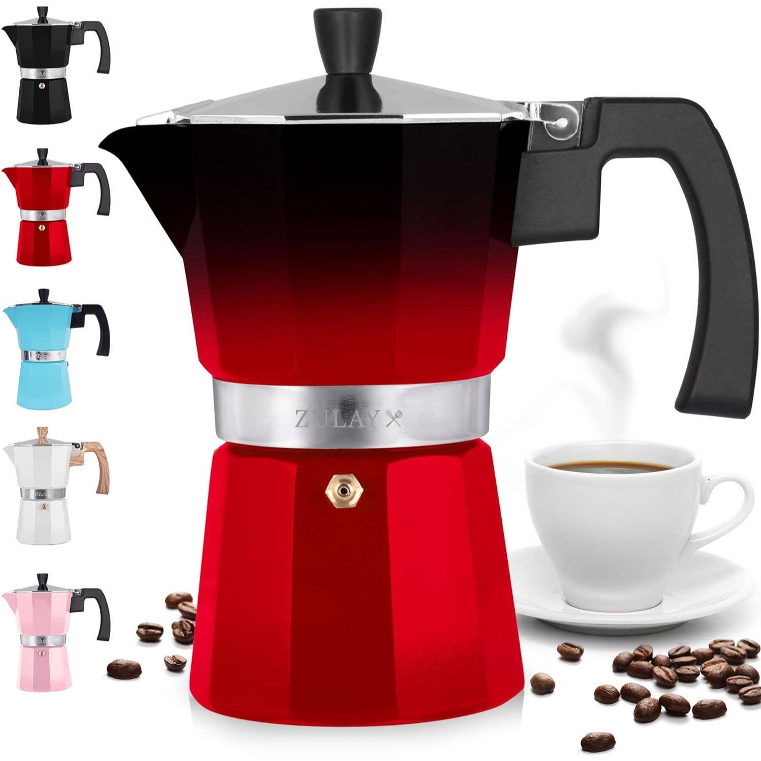Zulay Kitchen - Wholesale Espresso Maker - Stovetop Espresso Moka Pot – 3 Cup 9