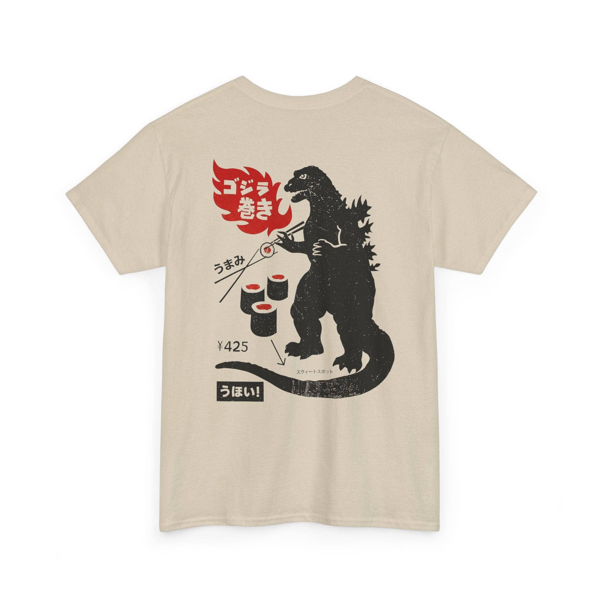 KILLER RETRO - Wholesale T-Shirt (Graphic) - Unisex - Vintage Sushi Ad T‑Shirt — Retro Japanese Monster Sushi Graphic Tee6
