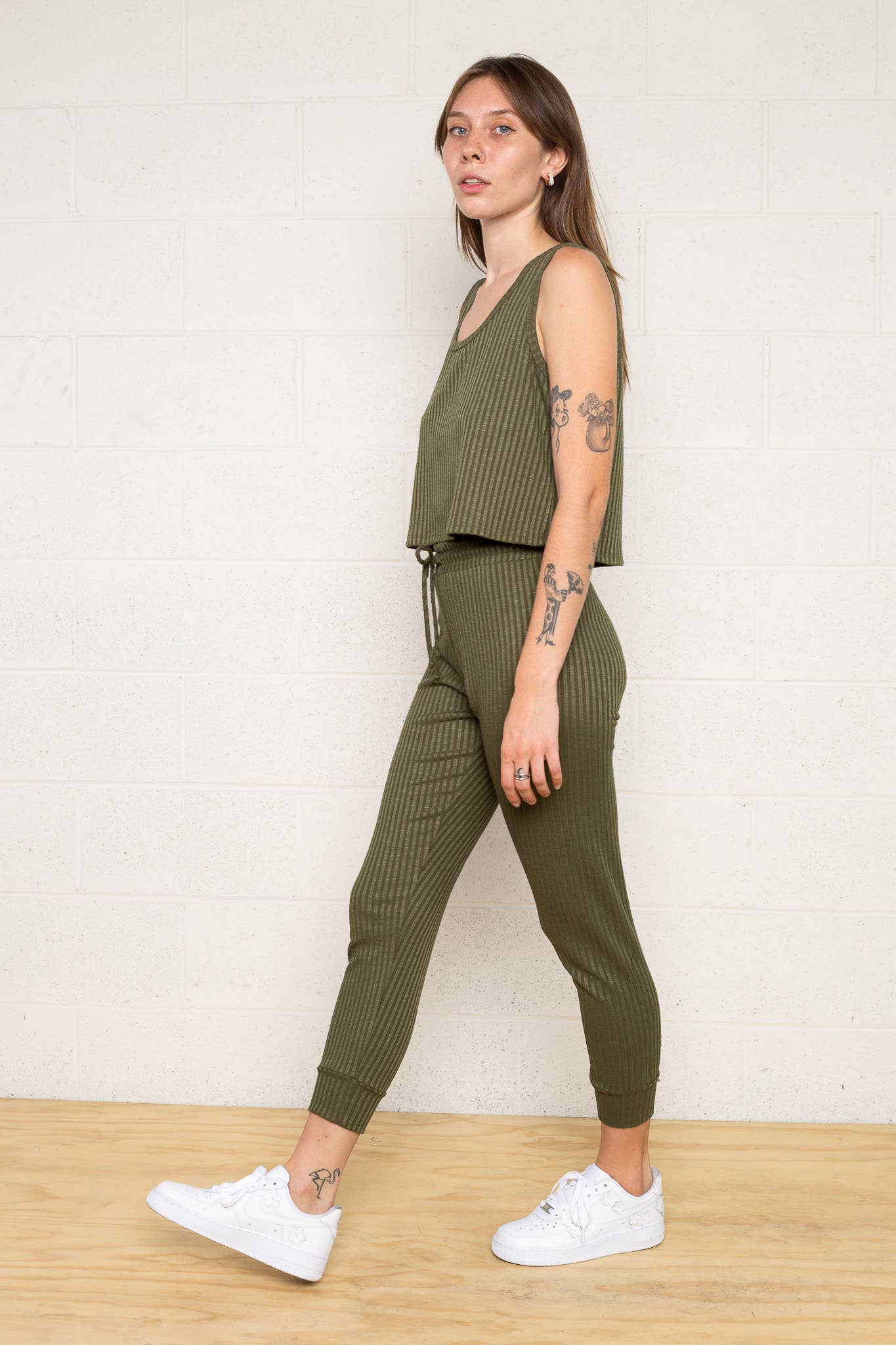 NLT - Vente Pantalon de survêtement/de jogging – femme - Joggers Basilic6