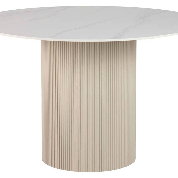 Matsalsbord Vit sten Orizaba 120x120x77 cm för wholesale av Ethan Chloe - GARPE GROUP - GARCIA PÉREZ Y CÍA S.L.