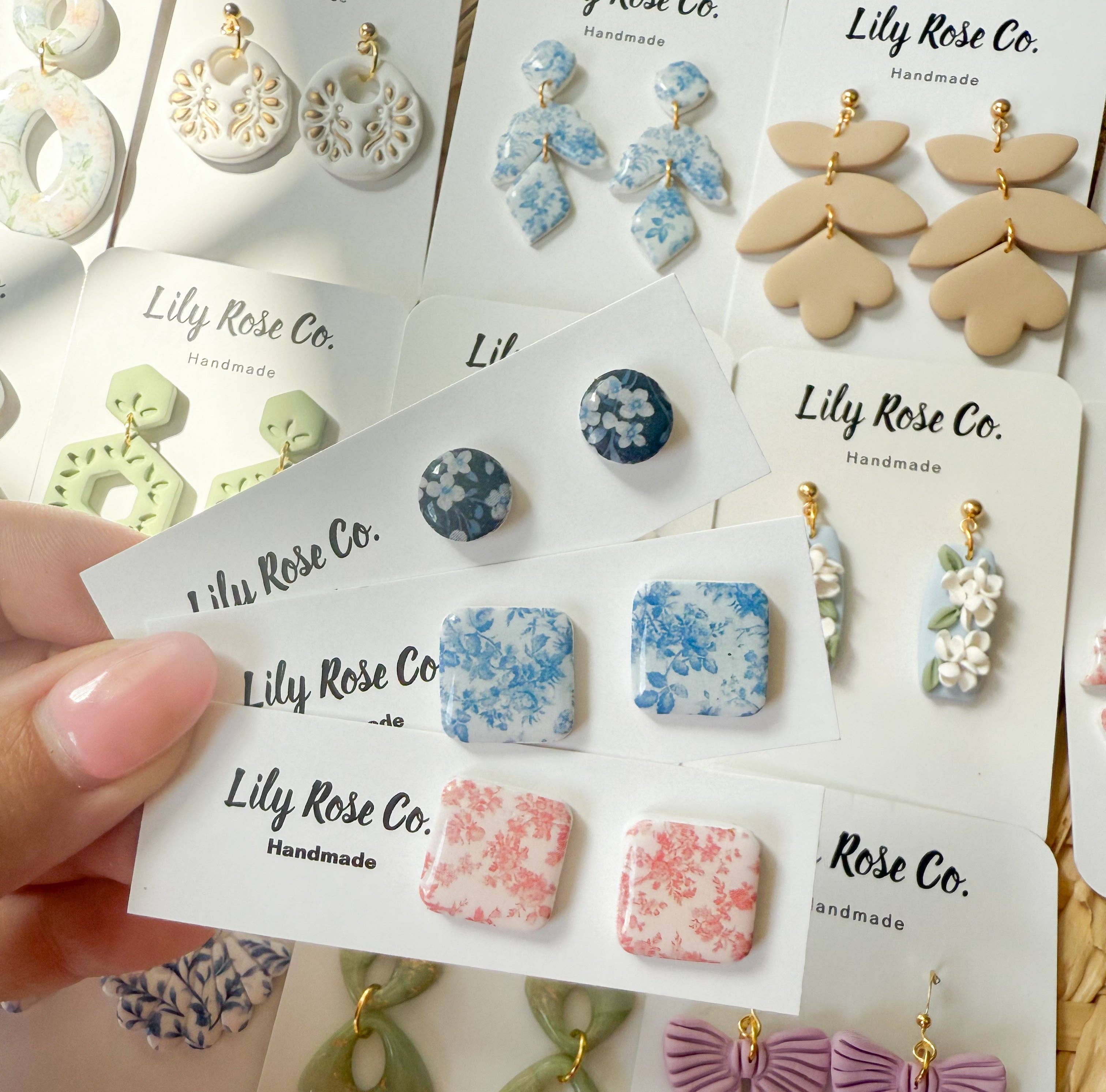 Lily Rose Co. - Wholesale Knopjes/oorstekers - Gebloemde studs0