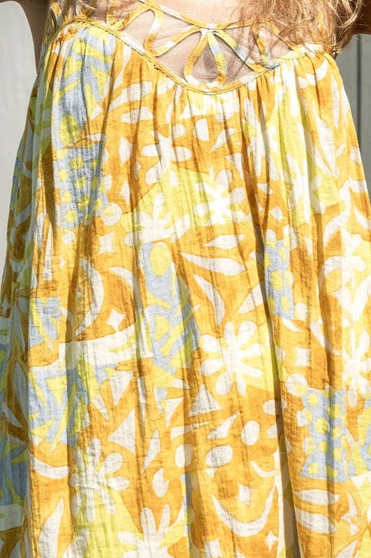 Multi Printed Mini Dress for wholesale on Faire8