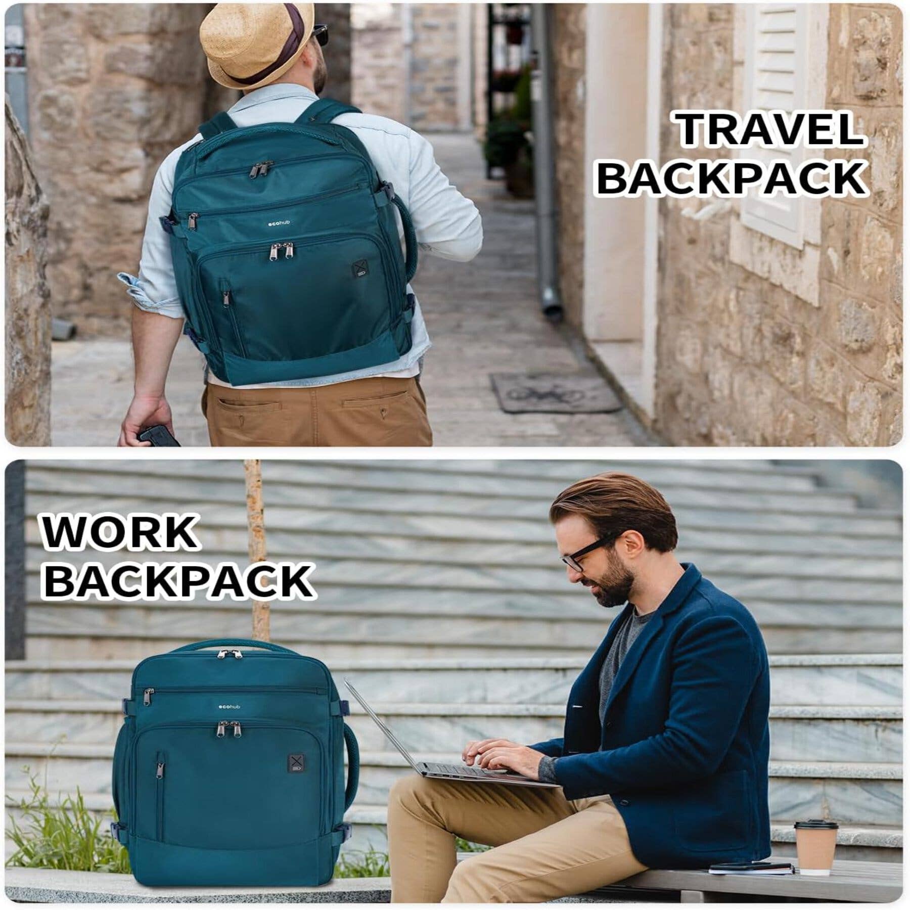 wandf - Wholesale Backpack – Unisex - ECOHUB 30L Flight-Approved Backpack USB Charging Port Bags44