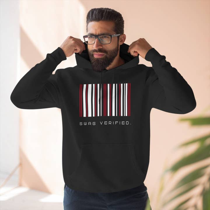 Ohhh So Swag - Wholesale Hoodie - Unisex - Swag Verified. Barcode Unisex Premium Pullover Hoodie | CA