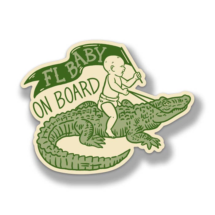 Freehand Goods - Wholesale Magnet - FL Baby On Board Magnet