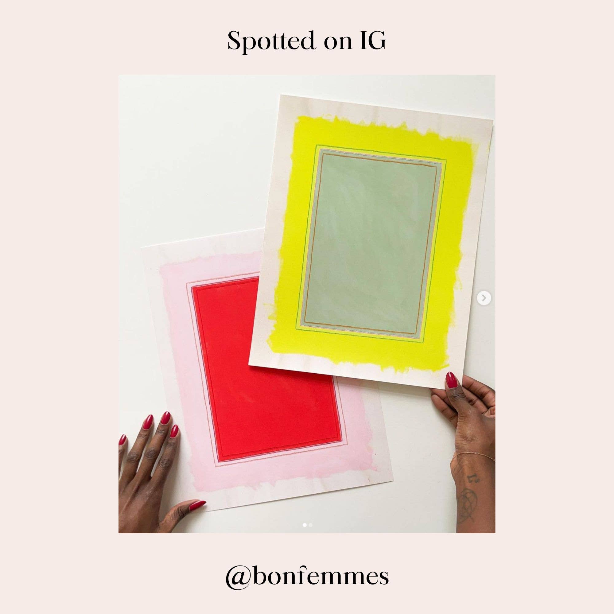 Emily Keating Snyder - Wholesale Art Print - Bright Abstract Art Print | Colorful Neon Green & Sage Green3