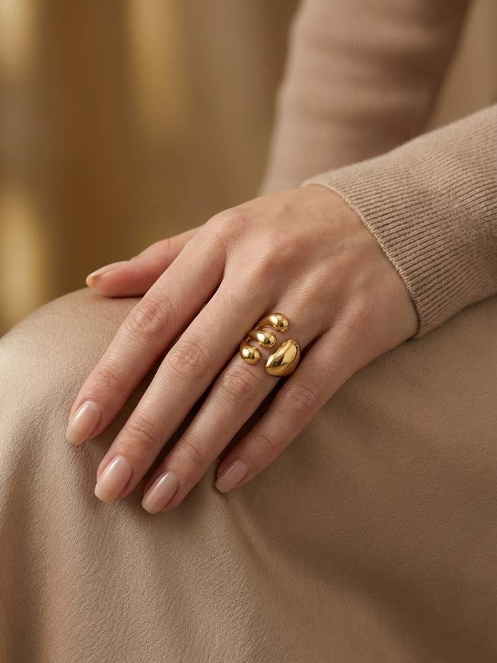 Stainless steel ring 424AQ257 for wholesale by BYREN | ÉLINE L'ATELIER