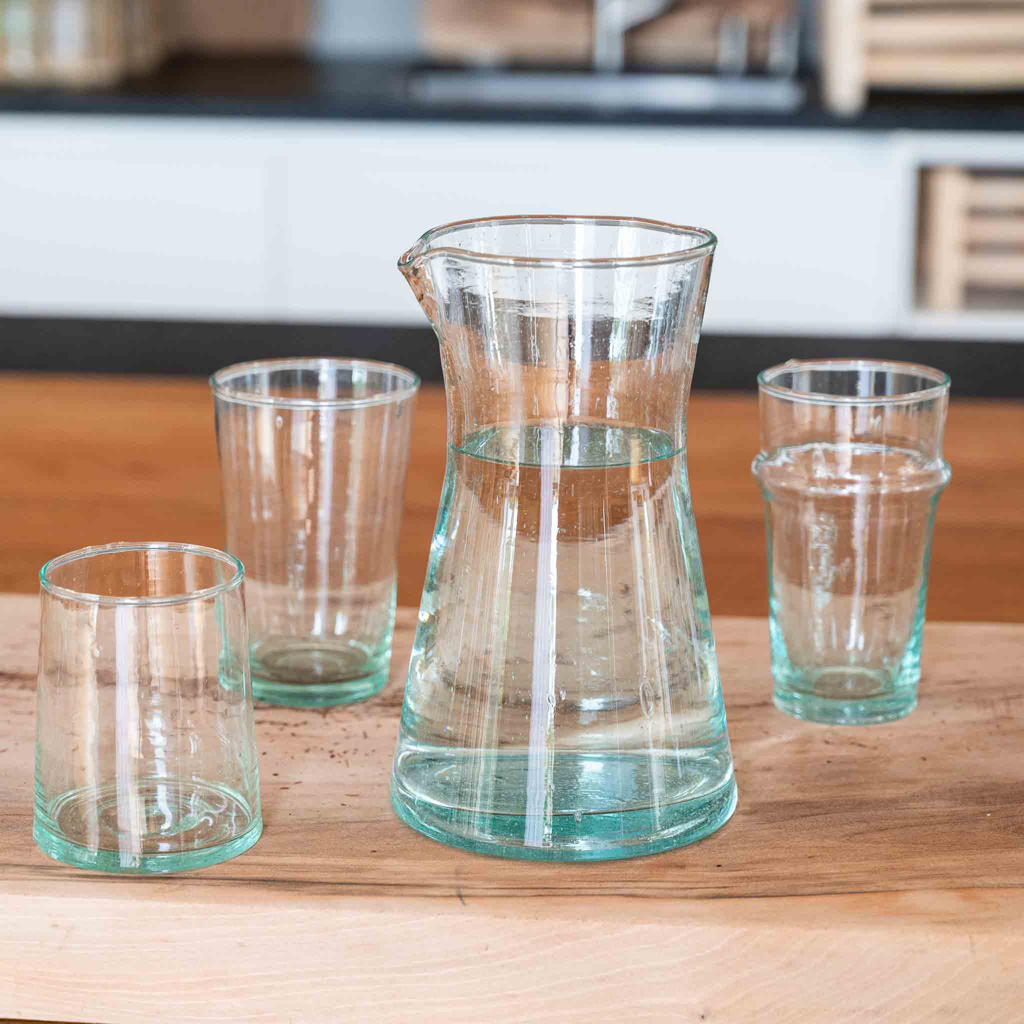 COSYDAR-DECO - Wholesale Carafe - Beldi Carafe in Recycled Glass 19x11cm3