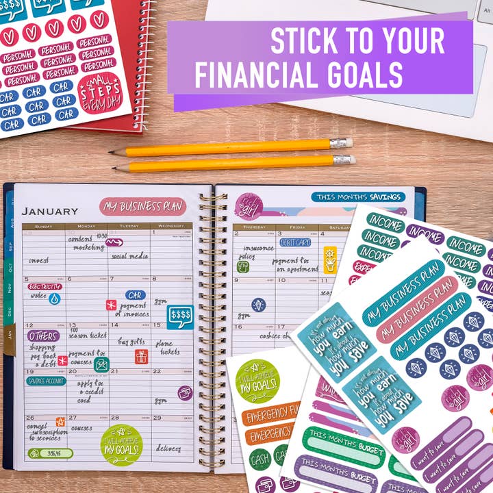 Savvy Bee – wholesale Sticker – Savvy Bee Planner stickers - Finance & Budgeting