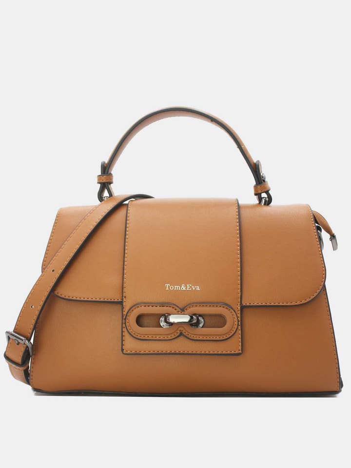 Woman's Handbag With Tongue 24B-5900 for wholesale by Tom&Eva (F.D.M diffusion)